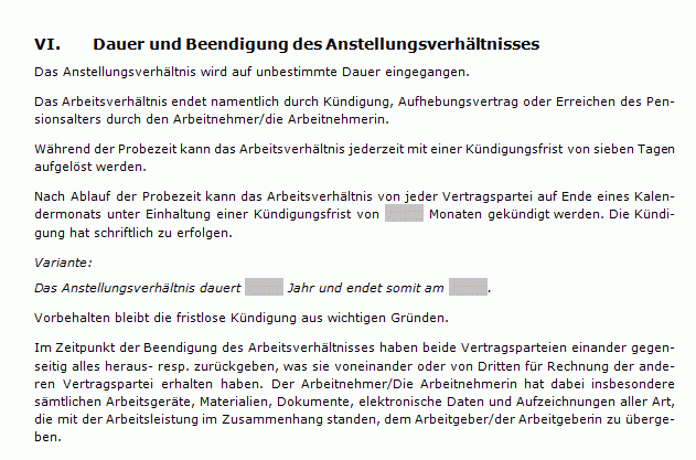 Unbefristete wie befristete Regelungen des Arbeitsverhältnisses im Stundenlohn möglich